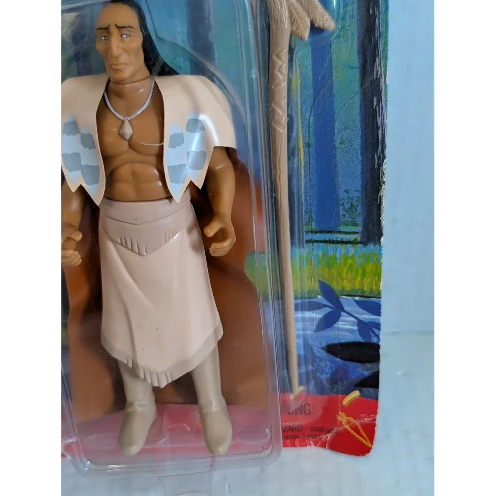 Disney Pocahontas Chief Powhatan Action Figure Mattel 1995 NEW Sealed Bear